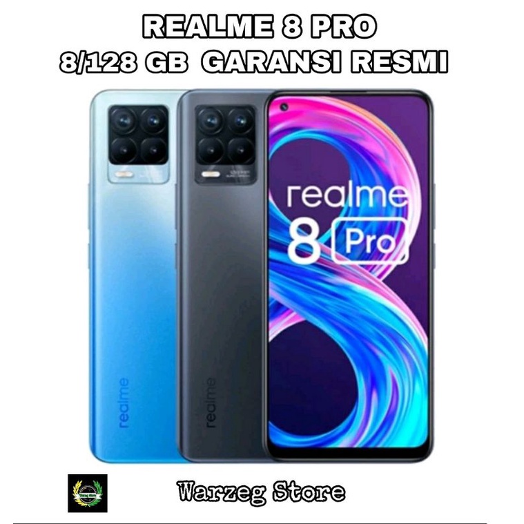 HP REALME 8 PRO 8/128 GB - REALMI 8 PRO RAM 8GB ROM 128GB GARANSI RESMI