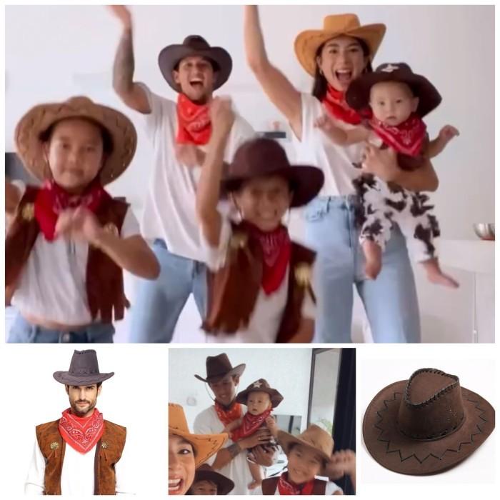 PROMO COWBOY HAT TOPI KOBOI DEWASA KOSTUM KOBOI IMPORT TERBAIK