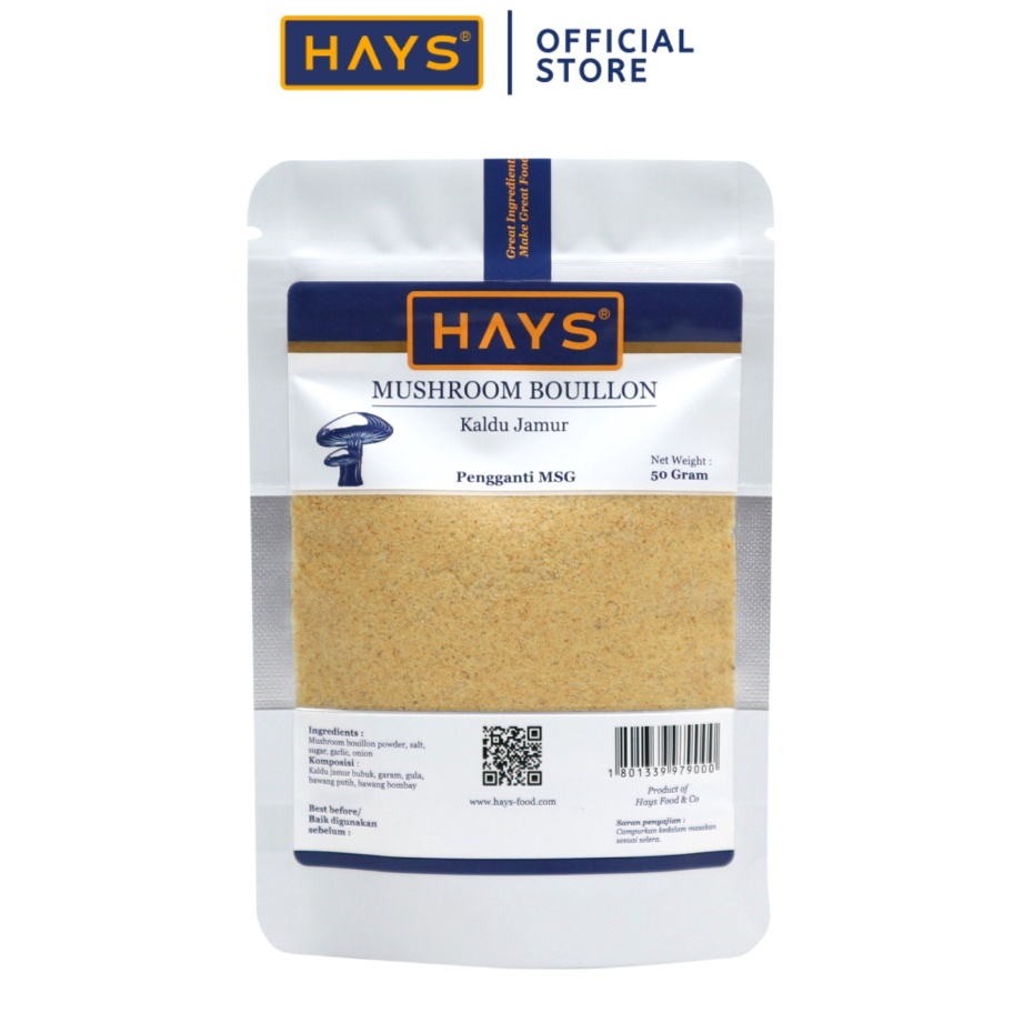 

Ready Stock Kaldu Jamur Alami Non MSG /Penyedap Rasa Sehat Pengganti MSG, Mushroom Bouilon - HAYS