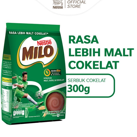 

RMZT1805 MILO ACTIV-GO Susu Coklat Pouch 300g