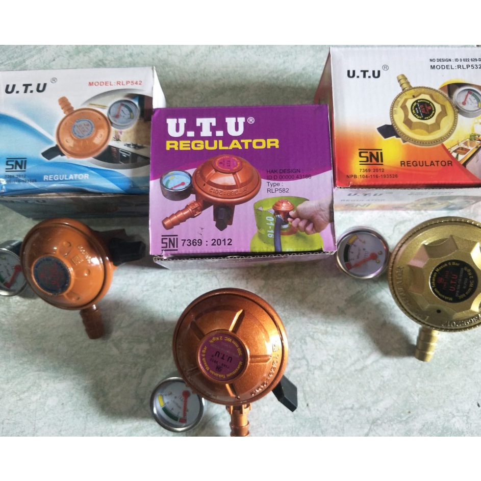 Vy regulator kompor gas utu series - regulator tekanan rendah utu ✣ ↑