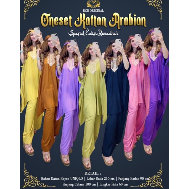 (agenskincare) ONE SET KAFTAN ARABIAN RGB ORIGINAL SETELAN