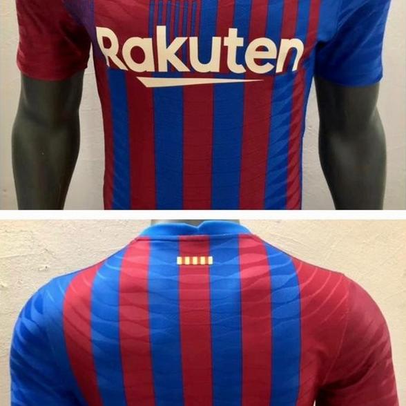 READY, JERSEY BOLA BARCELONAA BARCA HOME PLAYER ISSUE 2021-2022 GRADE DECLAZZY