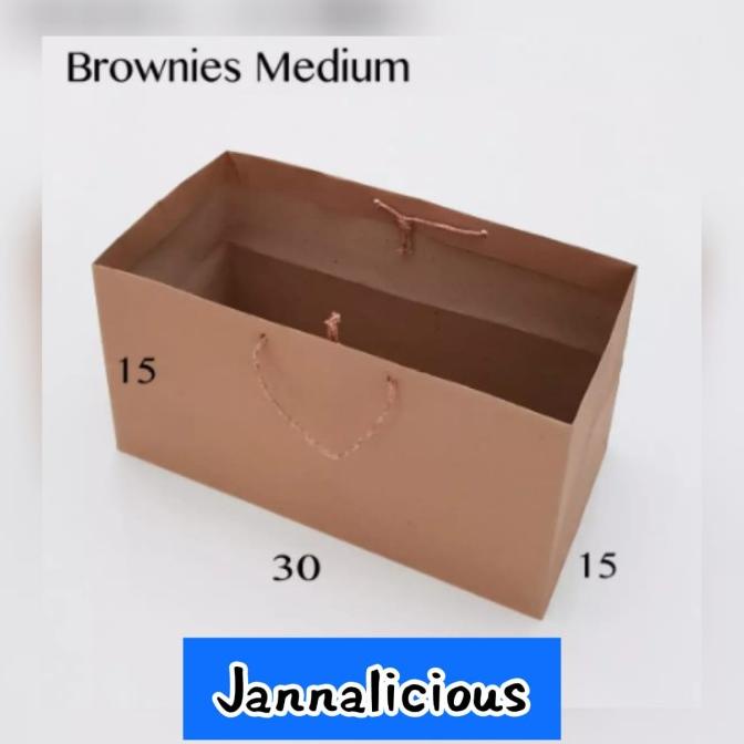 

Ready stock] [6 pcs] Paper Bag Polos Coklat Uk. 30x15x15 U/ Brownies Medium