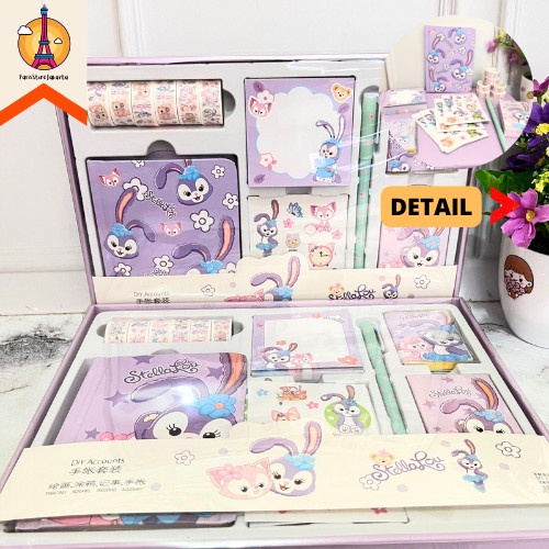 

PAKET JURNAL 7 IN 1 KARAKTER DUFFY CAT FREE BOX