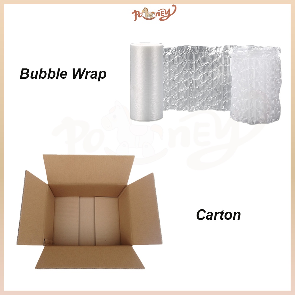 

Poney Extra kardus atau Bubble Wrap untuk packing kardus box untuk pengiriman agar aman