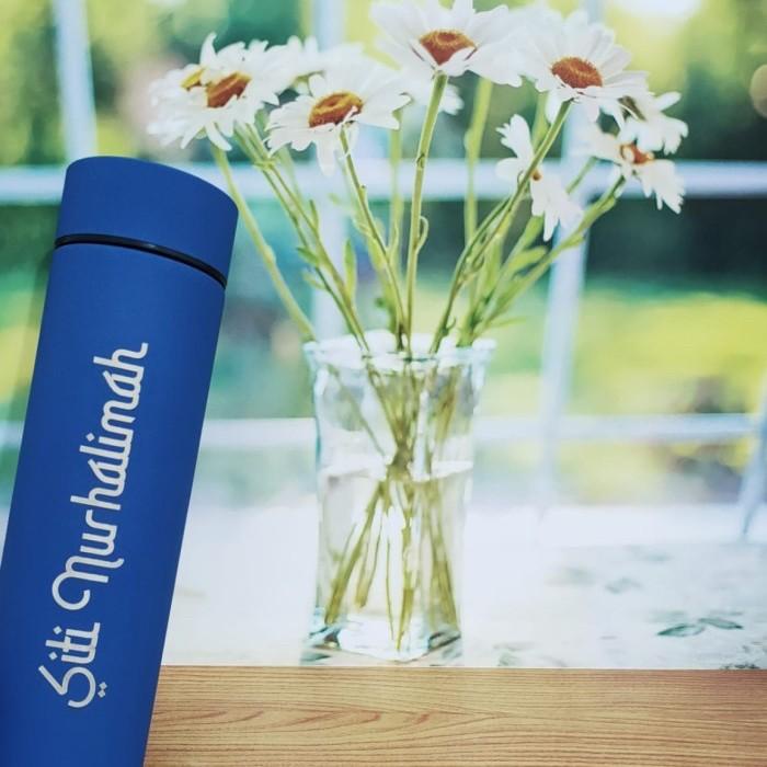 Custom Tumbler Led Suhu / Tumbler Custom Nama Stainless 500Ml Botol
