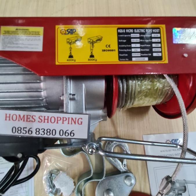 Electric Hoist 800Kg Elektrik Hoist 800 Kg Electric Wire Winch