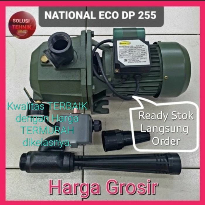 POMPA AIR JET PUMP NATIONAL ECO DP 255 POMPA SUMUR DALAM ITALY SNI