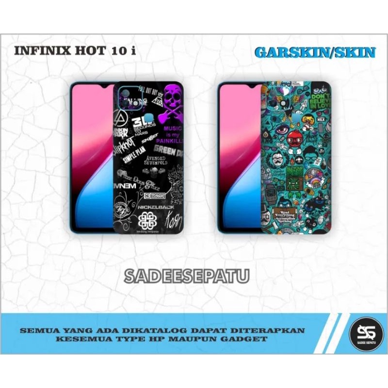 Garskin (STIKER) HP INFINIX HOT 10I BISA CUSTOM MOTIF