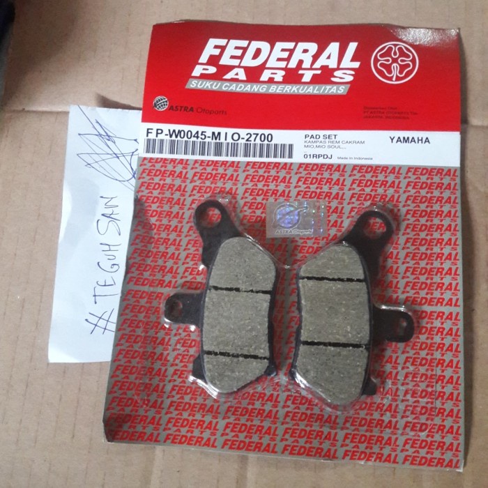 Kampas Rem Cakram / Dispad Depan Mio Lama / Mio Old Federal terlaris