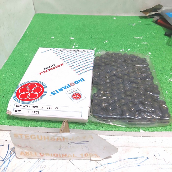 Rante Rantai Sepeda Motor 428-118 CL Asli Original INDOPARTS terlaris
