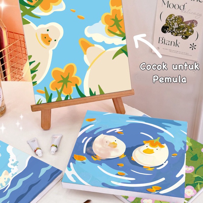 

[GT-㊚♡Q] Paint by Numbers KIT - Duck Series 20x20cmbanyak diiminati.!!