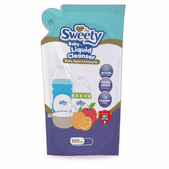 (FP♪.6☀] Sweety baby liquid bottle cleanser 900ml/swety sabun cuci botol bayimurahh..
