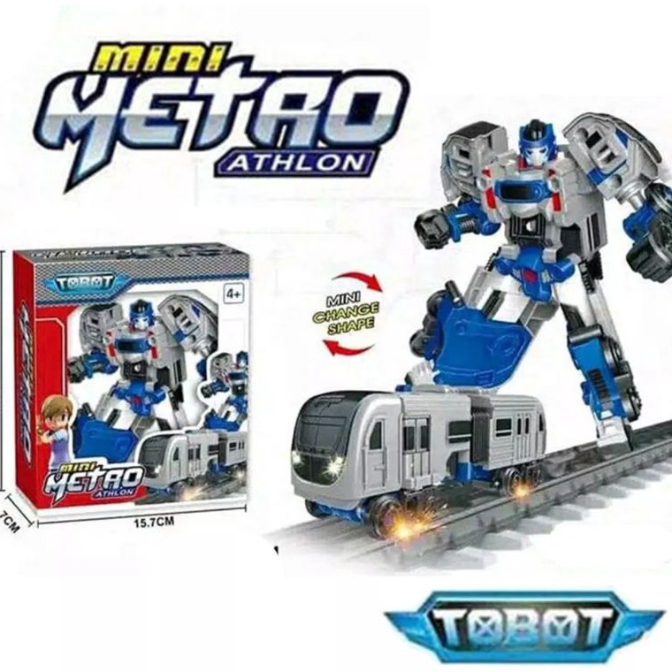 ➸ mainan robot tobot/tobot mini metro athlon tobot kereta ✿ Y ✍