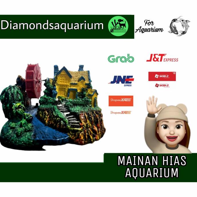 

Mainan Hias Aquarium Fiber Rumah Kincir