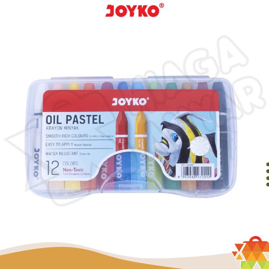 

[XW☼.12ご> JOYKO Crayon Krayon Minyak Oil Pastel 12 warna / Krayon Joyko isi 12 / Crayon Joyko 12top.prooduk.