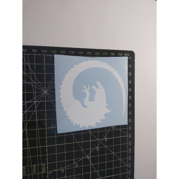 

cutting stiker godzilla