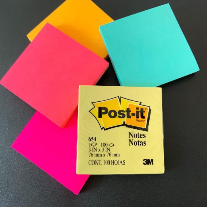 

Post-It / Post It / Sticky Notes 3M 654 Warna