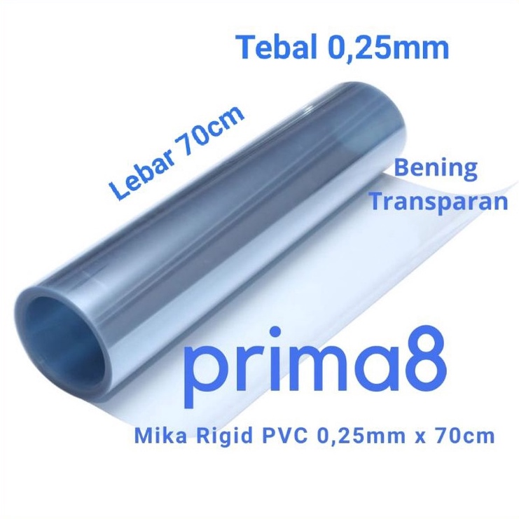 

Harga Spesial Plastik Mika Kaku Rigid PVC Bening Tebal 0,25mm Lebar 70cm Mika Hantaran Kotak Seserahan Sourvenir Mika Meteran