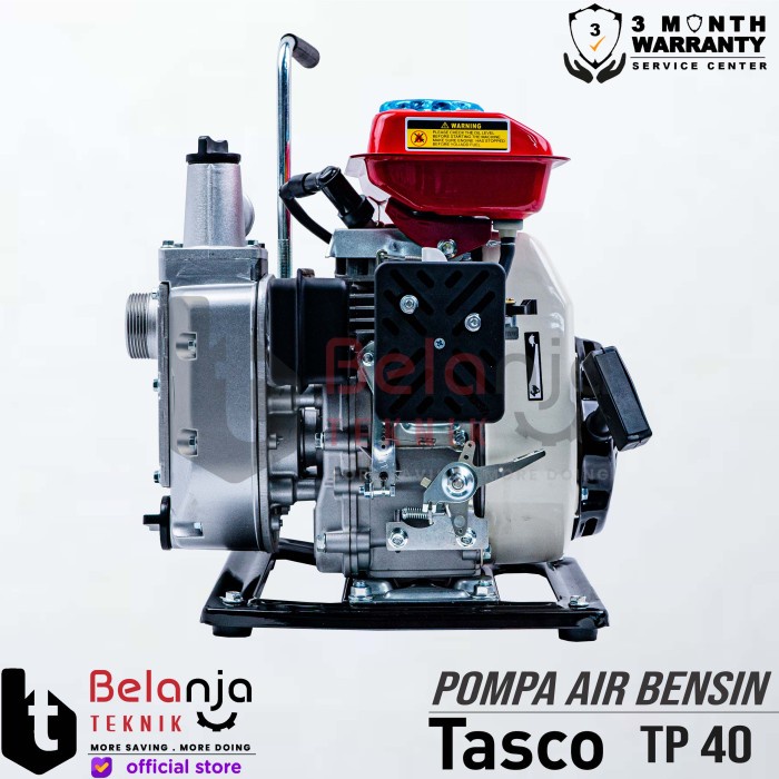 TASCO Pompa Air Bensin TP 40 Alkon 1.5 Inch PLUS Converter 1 Inch 4tak keren