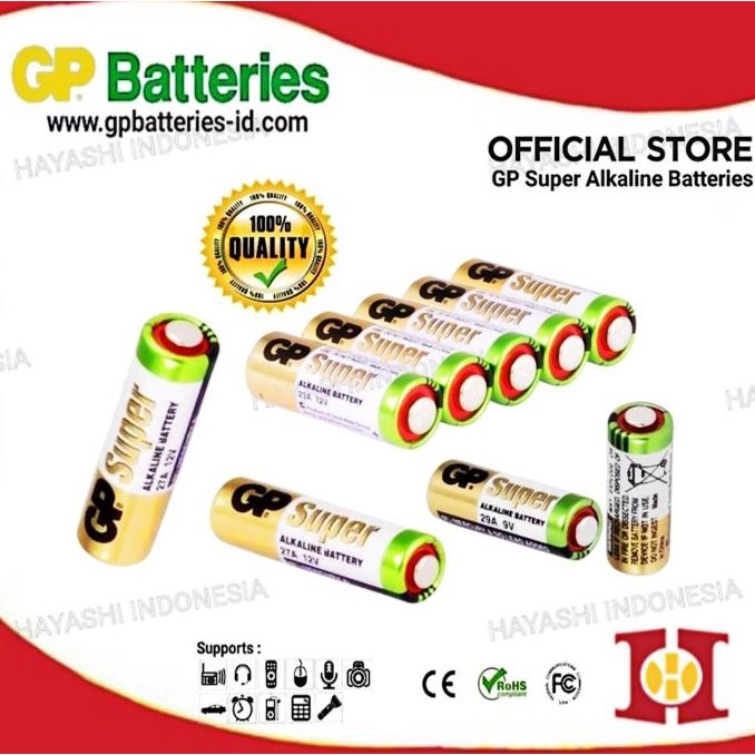 Baterai 23A 27A 29A Super Alkaline GP Original