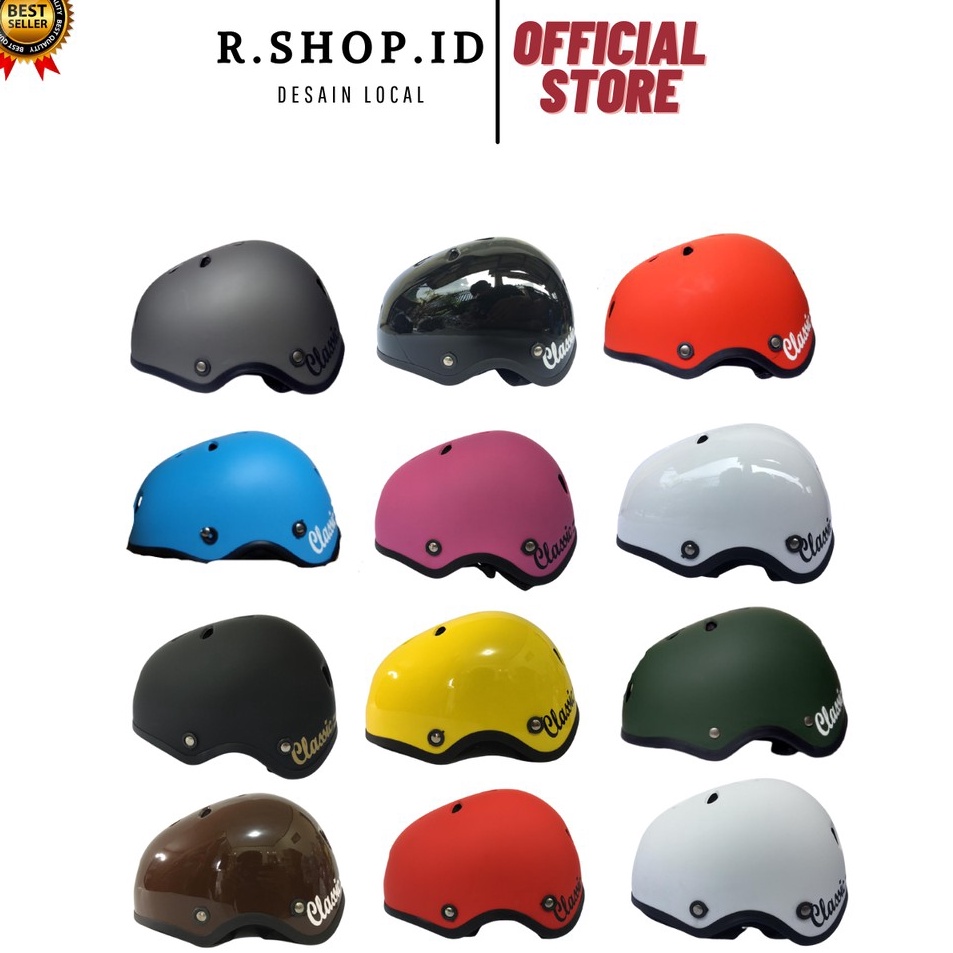 ✦GAr Helm Sepeda Classic Helm Sepeda Lipat Helm Sepeda Batok Helm Sepeda Helm Sepeda Clasic Murah ✦ Σ