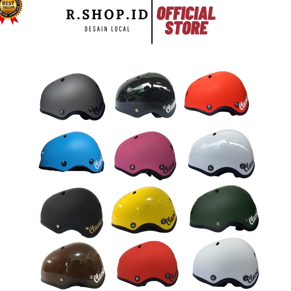 ✸KjP Helm Sepeda Classic Helm Sepeda Lipat Helm Sepeda Batok Helm Sepeda Helm Sepeda Clasic Murah ❈ 
