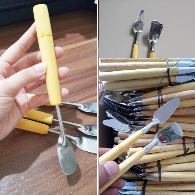 *#*#*#*#] Sutil Kue Mini / Spatula Mini / Sutil Mini / Sodet Kecil Gagang Kayu