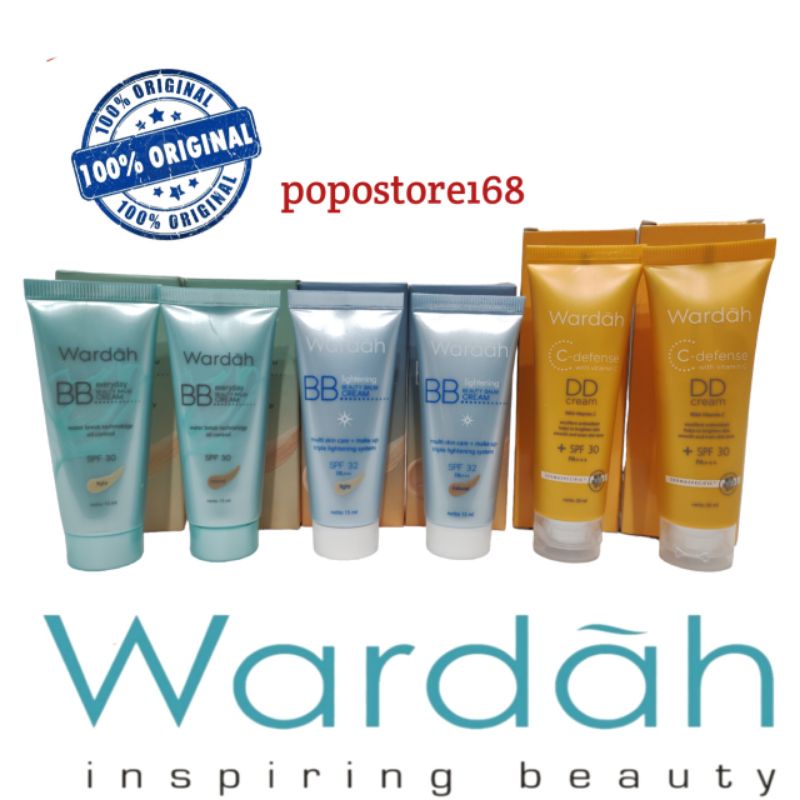 WARDAH BB CREAM EVERYDAY/ LIGHTENING/ DD CREAM C-DEFENCE |||WARDAH BB/ CC/ DD CREAM LUMINOUS EVERYDA