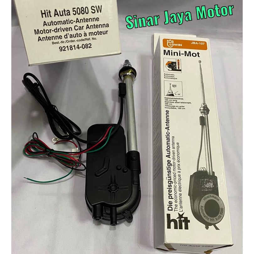｀ ANTENA RADIO MOBIL / CAR RADIO ANTENNA JBA 107 MINIMOT OTOMATIS LOWIN s Produk Premium ☻.