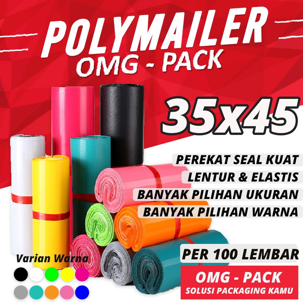 

➚Ready Stock➭ PLASTIK POLYMAILER 35x45 Kantong Tebal Premium Online Shop Packaging TERMURAH PACKING CUSTOM MOTIF H43 ☈