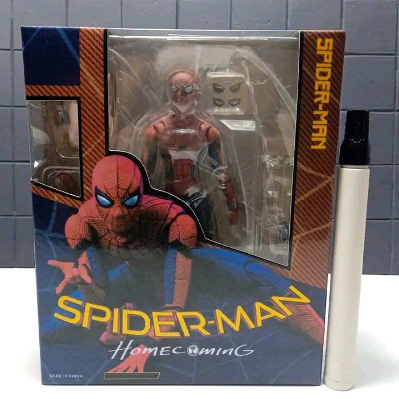 Mainan action figureShf spiderman homecomingshfiguarts recast bandai
tinggi sekitar 6 inch
Full arti