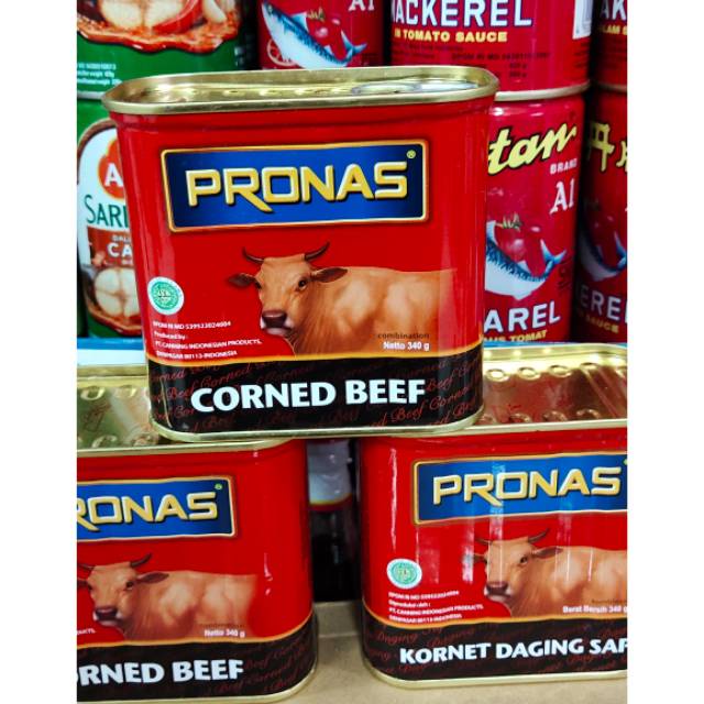 

Pronas Corned Beef / Kornet Sapi Kaleng/ Kornet Sapi