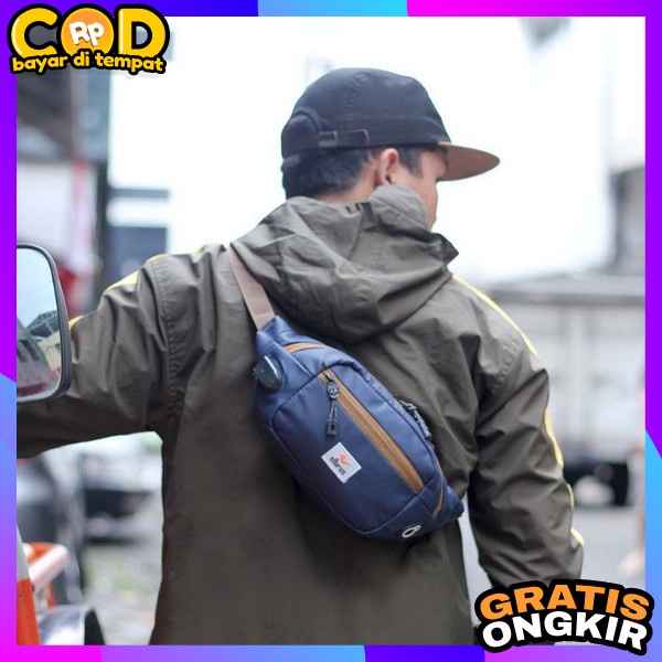 Tas Selempang Slempang Slepang Slimpang Bahu Pinggang Waistbag Waisbag Wesbek Crossbag Pria Remaja D