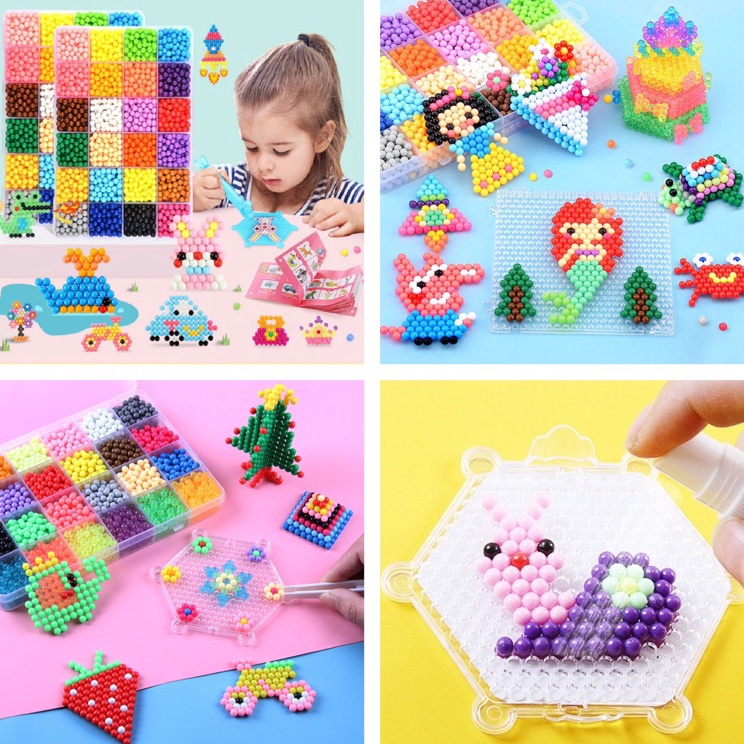 ★★ GROSIR Magic Water Beads / Aqua Beads / Mainan Edukasi Anak / Mainan Kreatif Anak / Family Game T