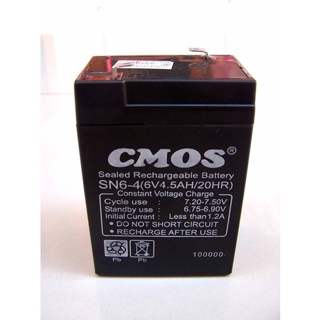 Baterai atau aki kering 6v 4,5AH CMOS original