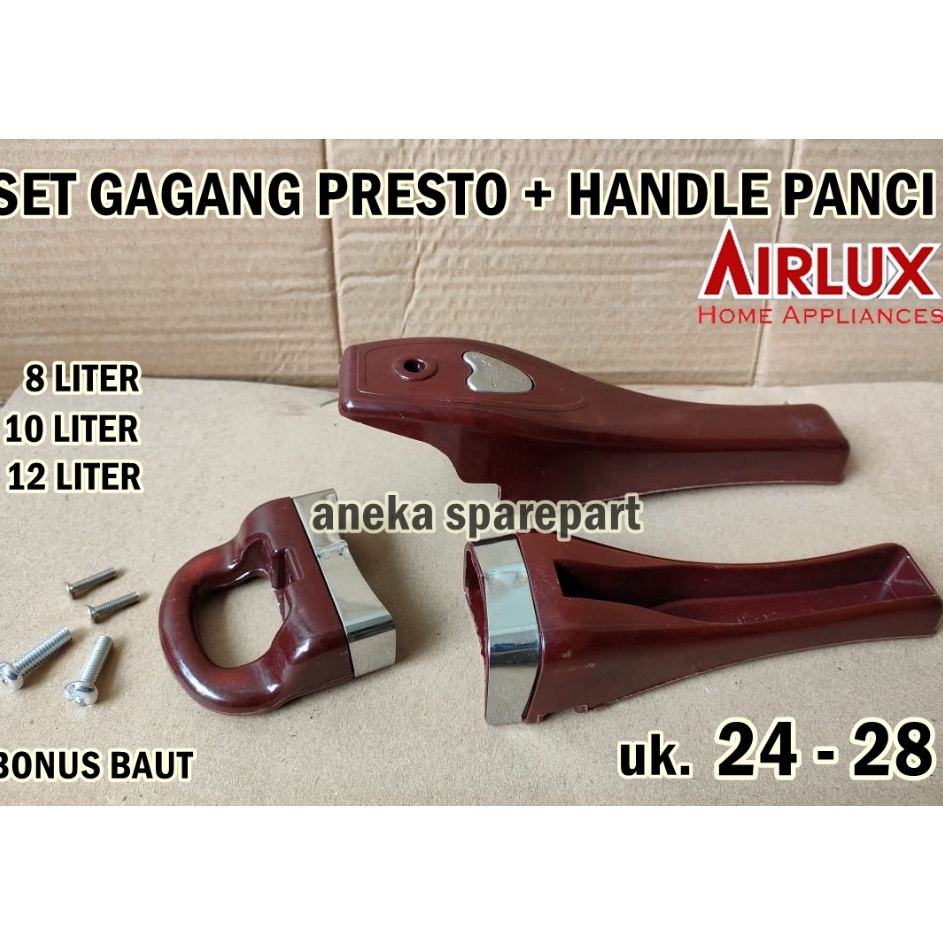 ➠ PAKET SET GAGANG PRESTO AIRLUX 24 - 28 PLUS HANDLE PANCI ORIGINAL f Premium ★.