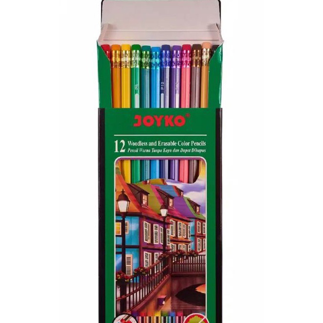 

[H-M»㊠W) Pensil Warna Joyko Bisa Dihapus 12 Warna- pasti.dikirim..