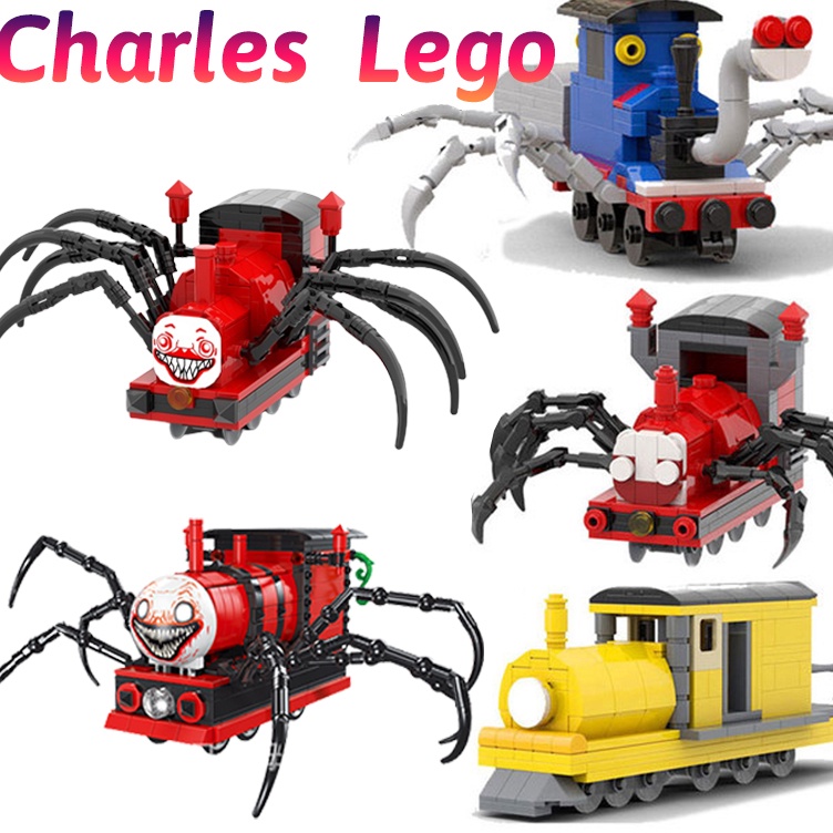 ➣Ncc Choo Choo Charles LEGO Horror Game Charles Kereta Kecil Thomas Spider Train Blok Bangunan Maina