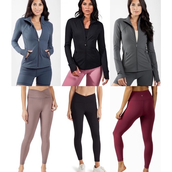 ❁BBJ 90 Degree By Reflex - Carbon Interlink Full Zip Track Jacket & Leggings ✯ ❥