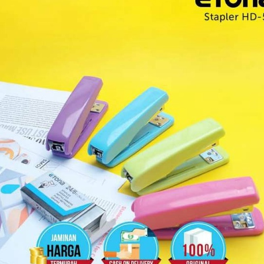 

(㊚ R➤9R] Stapler Etona HD 50/ Stapler Besar Isi no.3 + ISI 1 bar/ supeer.keren.!