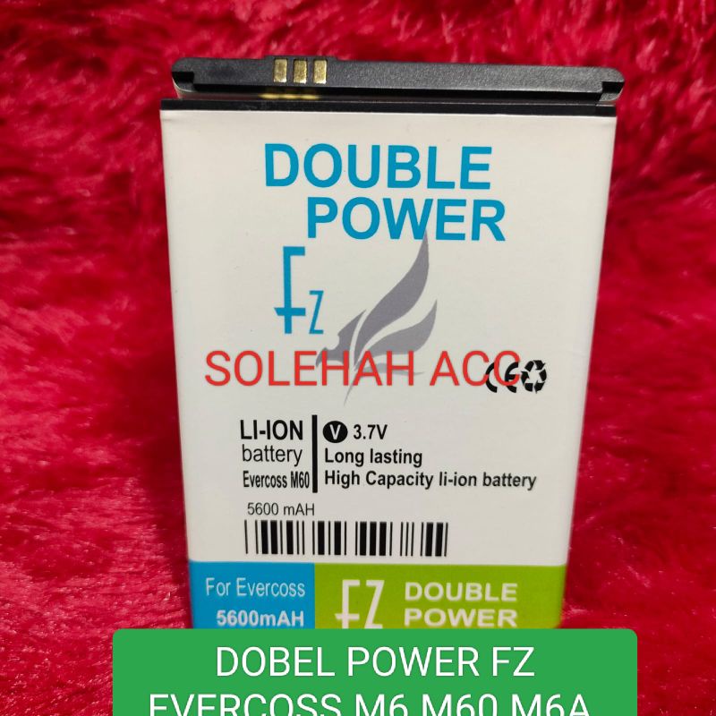 BATERAI EVERCOSS M6/ M60/M6A BATTERY BATREI EVERCOSS DOBEL POWER FZ