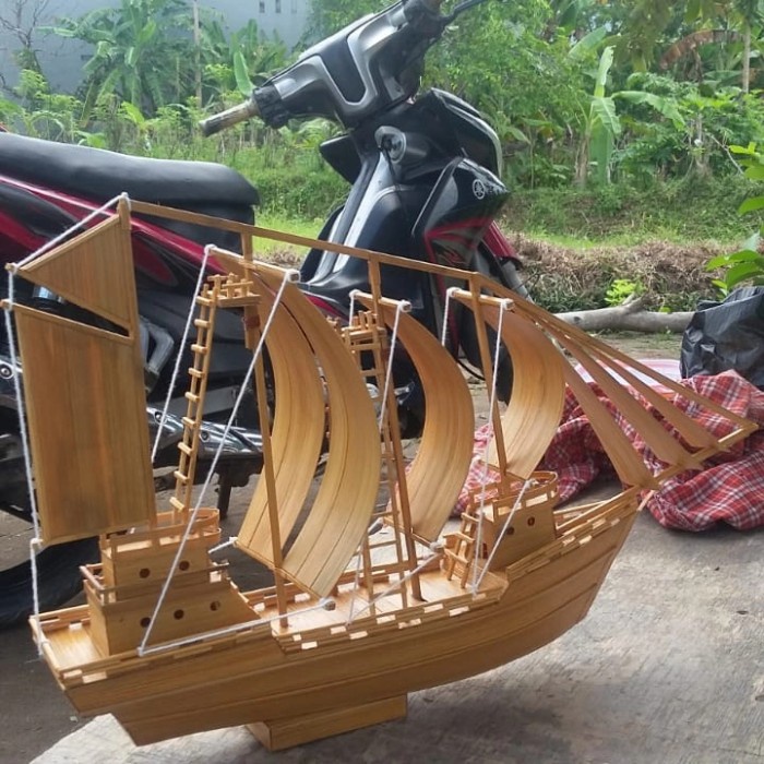 Baru Miniatur Kapal Kayu Murah / Hiasan Kapal Miniatur / Kapal Mainan