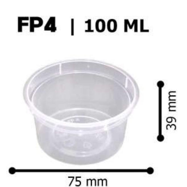 $$$$] Thinwall Bulat 100 ml / Cup Puding  100 ml/ Cup sambal 100 ml