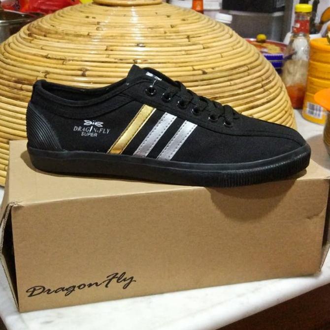Sepatu DragonFly Hitam / Sepatu Capung Dragofly Amazon Hitam [37-43]