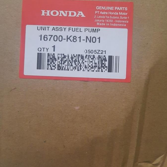 Fuel Pump Beat Fi Sreet K81 Asli Ahm