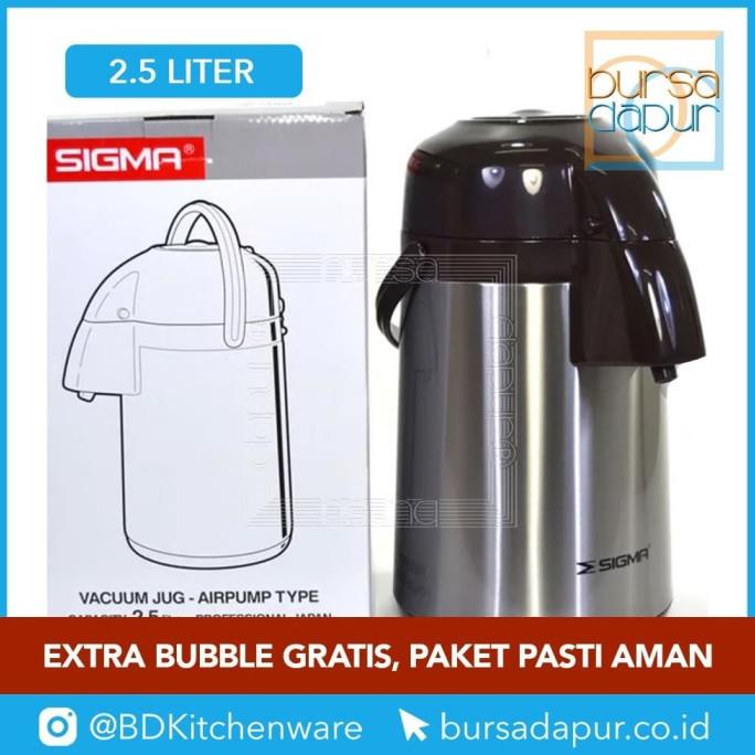 Sigma Termos Vacum Jug Air pump 2.5 Liter - Termos Air Panas