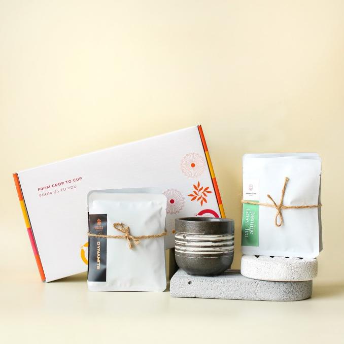 

Gift Set (Hampers) - Tea Sample Set + Drip Bag - Smoking Barrels - Kopi & Teh,Tanpa Cup