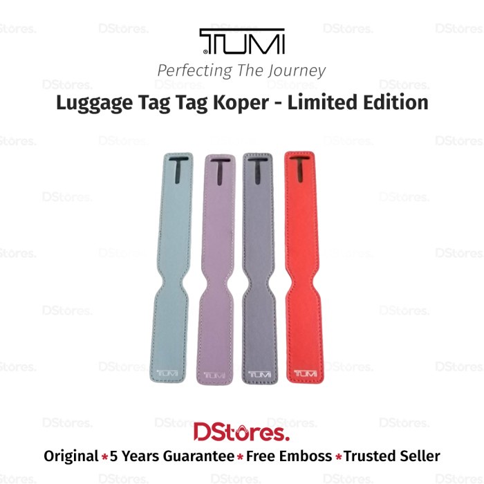 Tumi Luggage Tag/Tag Koper - Limited Edition Berkualitas